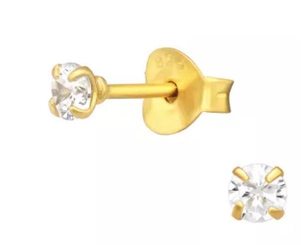 Kullatut hopeakorvakorut