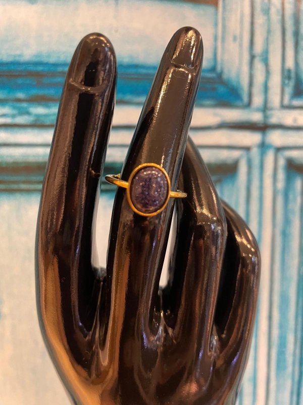 Sininen hiekkakivi terässormus